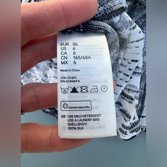 H&M Isabel Marant silk skirt size 6 - Picture 4 of 5